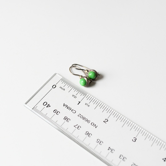 Chrysoprase Earrings - Picture 2 of 2